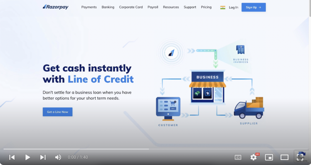 Apply for Razorpay Line of Credit