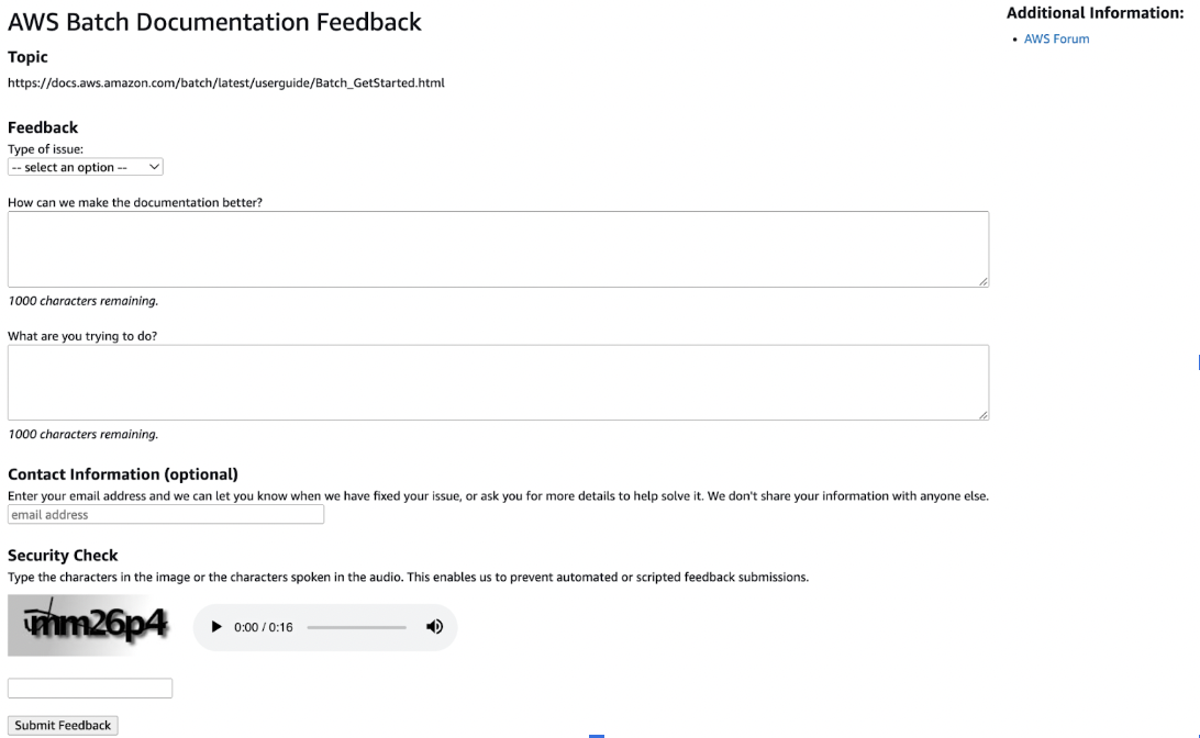 User Feedback 