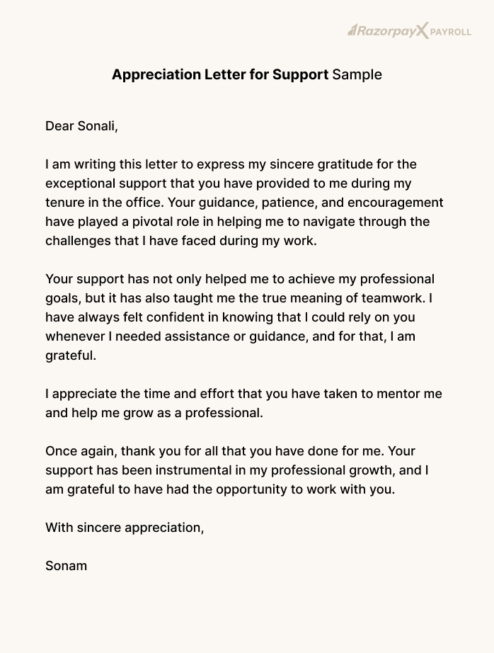 Appreciation Letter To Your Employees Free Samples How To Write It 