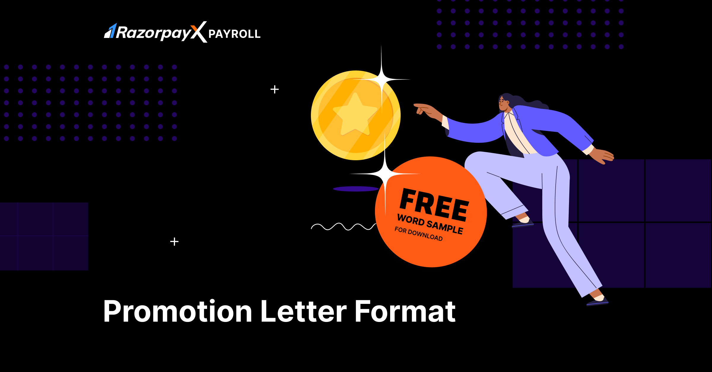 Promotion Letter Format Download Free Word Templates RazorpayX Payroll   Promotion Letter 