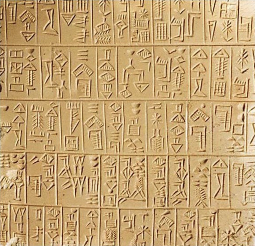 Ancient Sumerian Script