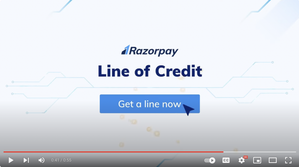Razorpay Line of Credit 