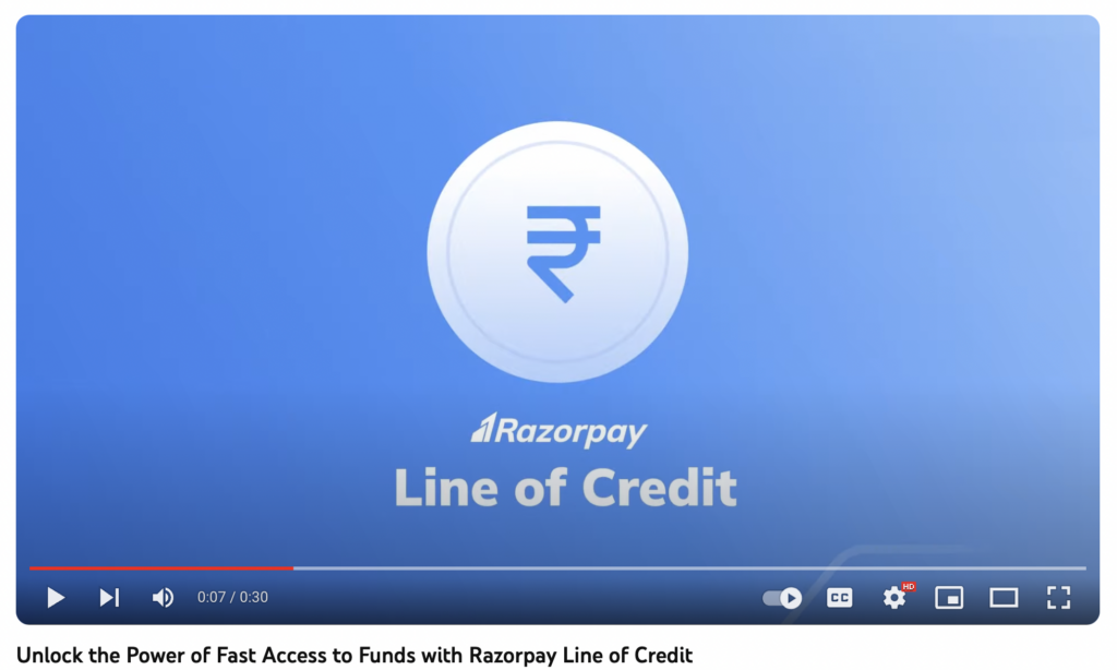 Razorpay Line of Credit
