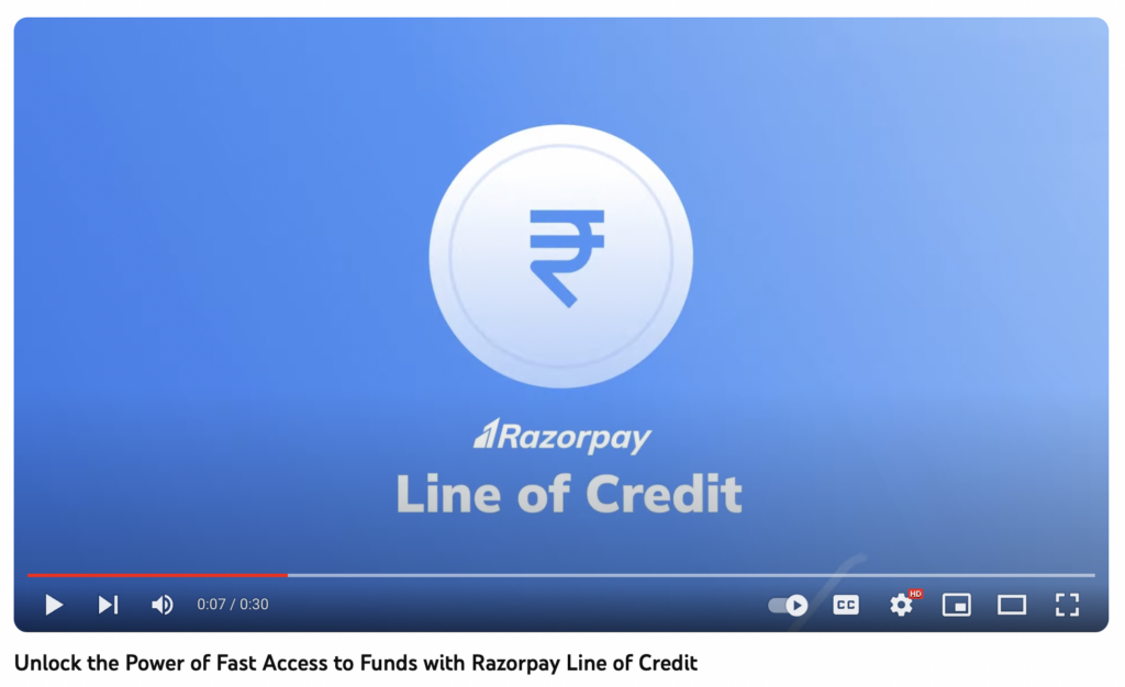 Razorpay Line of Credit