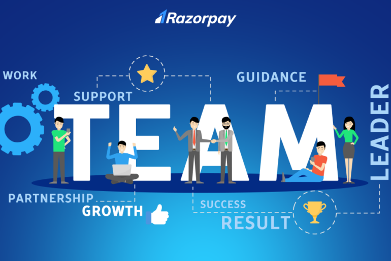 Banner depicting Team Work