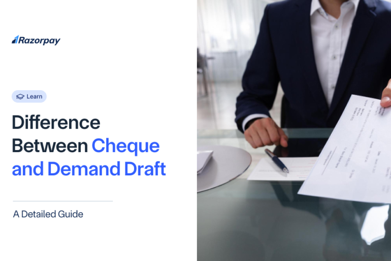 Cheque and Demand Draft