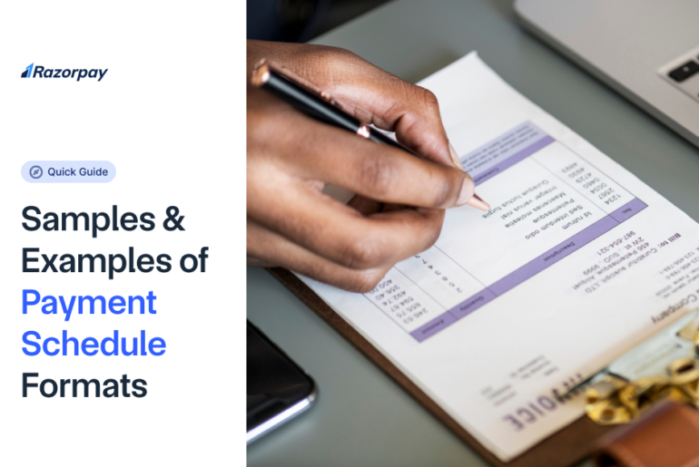Payment Schedule Format