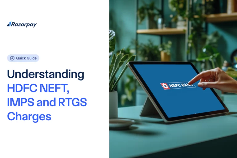 HDFC NEFT, IMPS and RTGS Charges