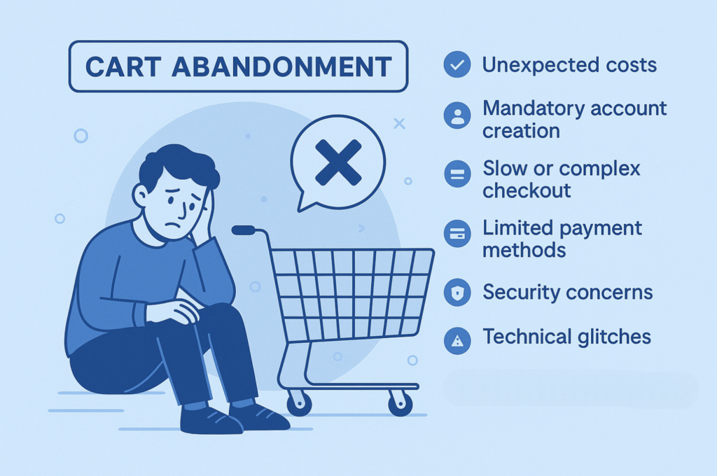 Poor customer experience = More cart abandonment