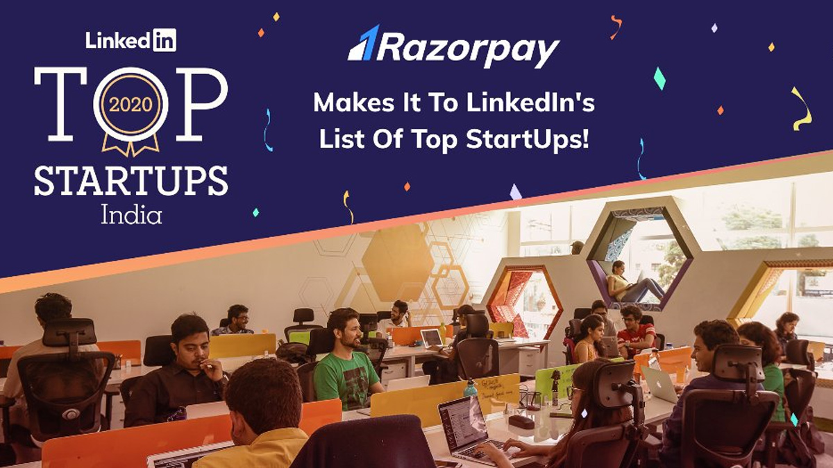LinkedIn Ranks Razorpay #6 in India’s Top Startups List